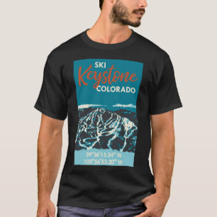 Keystone Mountain Ski Poster T-shirt