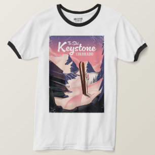 Keystone om te skiën t-shirt