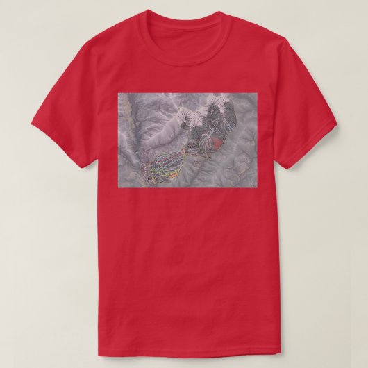 Keystone Resort Trail Map T-shirt (Design voorkant)