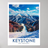 Keystone Ski Resort Art - Impression du Mont Dercu (Devant)