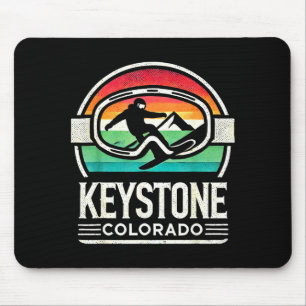 Keystone-snowboarden retro Colorado-berg Muismat