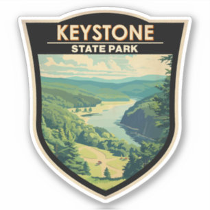 Keystone State Park Pennsylvania Travel Sticker