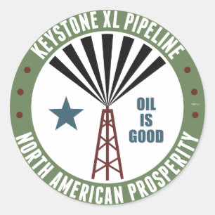 Keystone XL Pipeline Ronde Sticker