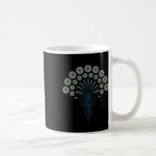 Kf 0358 E - Retro Daisies 70s Bloemenpaté Koffiemok