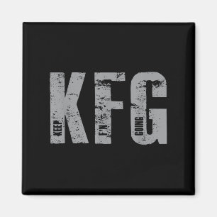 Kfg Blijf Doorgaan Militaire Stijl Magneet