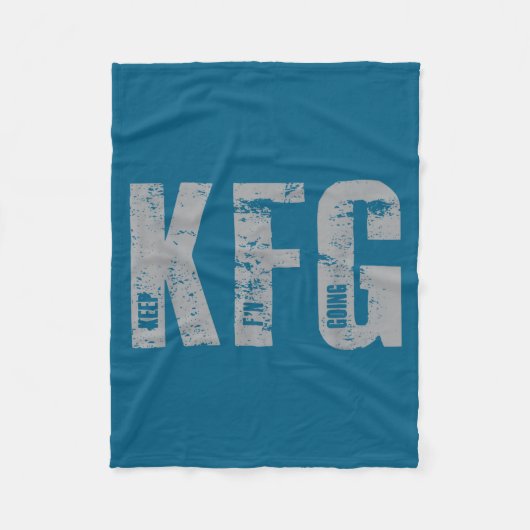 Kfg Keep F'n Going Military Style  Fleece Deken (Voorkant)
