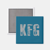 Kfg Keep F'n Going Military Style  Magneet (Voorkant / Achterkant)