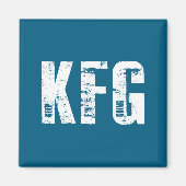 Kfg Keep F'n Going Military Style  Magneet (Voorkant)