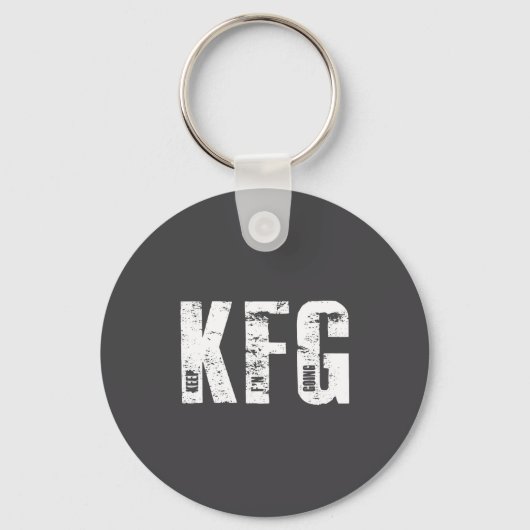 Kfg Keep F'n Going Military Style  Sleutelhanger (Voorkant)