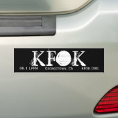 KFOK, 95.1 LPFM, Georgetown, CA, KFOK.ORG Bumpersticker (Op auto)