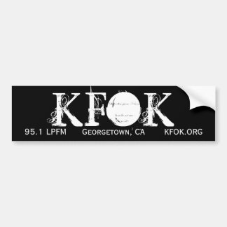 KFOK, 95.1 LPFM, Georgetown, CA, KFOK.ORG Bumpersticker