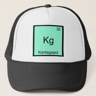 Kg - Kierkegaard Grappig Element Chemie Symbool T Trucker Pet