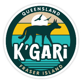 K'Gari, Queensland Australië Sticker