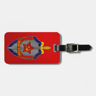 KGB op rood Bagagelabel