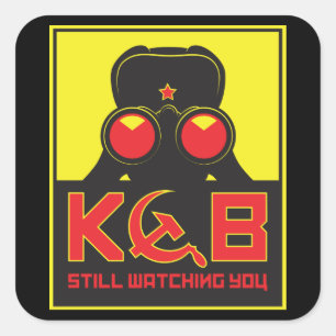 KGB VIERKANTE STICKER