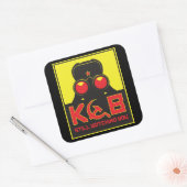 KGB VIERKANTE STICKER (Envelop)