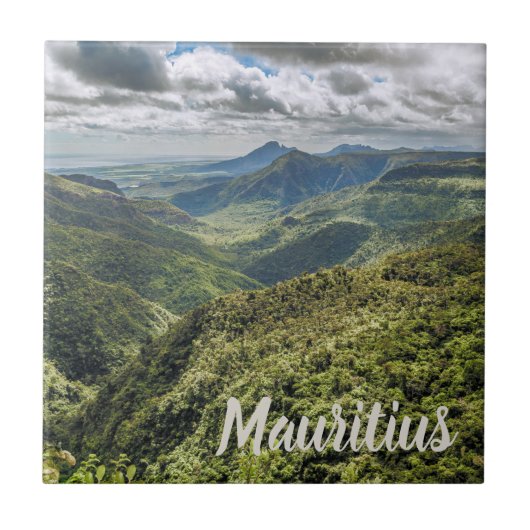 Kgift Mauritius Black River Gorges Viewpoint Tegeltje (Voorkant)