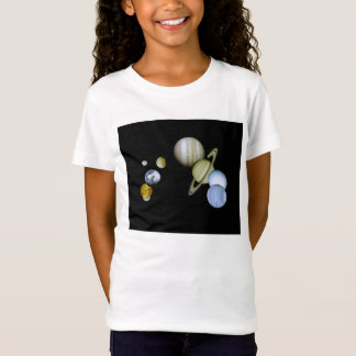 Kgift Solar System Girls Baby Doll Space Science T-shirt