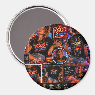 KGOD Radio Late Night  Magneet
