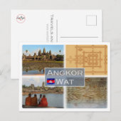 KH Cambodia - Angkor Wat - Briefkaart (Voorkant / Achterkant)