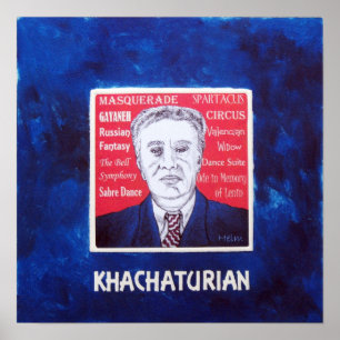 Khachaturiaanse druk poster