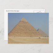 khafre ' s piramide briefkaart (Voorkant / Achterkant)