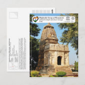 Khajuraho Group of Monuments - Adinath Temple Briefkaart (Voorkant / Achterkant)