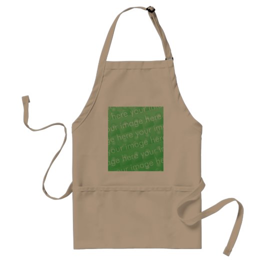 Khaki Apron Standaard Schort (Voorkant)