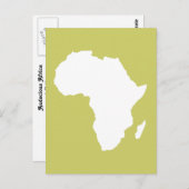 Khaki Audacious Africa Briefkaart (Voorkant / Achterkant)
