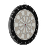 Khaki Black en White Dartbord (Voorkant Links)
