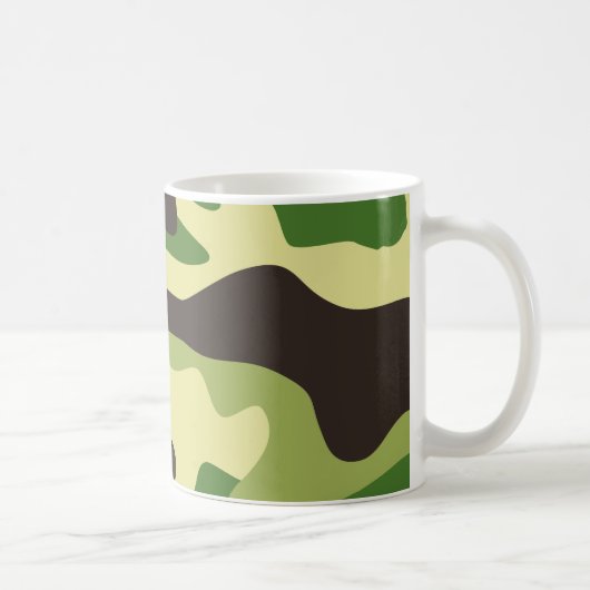 Khaki-camouflage Koffiemok (Rechts)