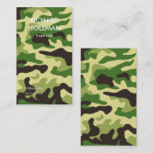 Khaki-camouflage Visitekaartje (Voorkant / Achterkant)
