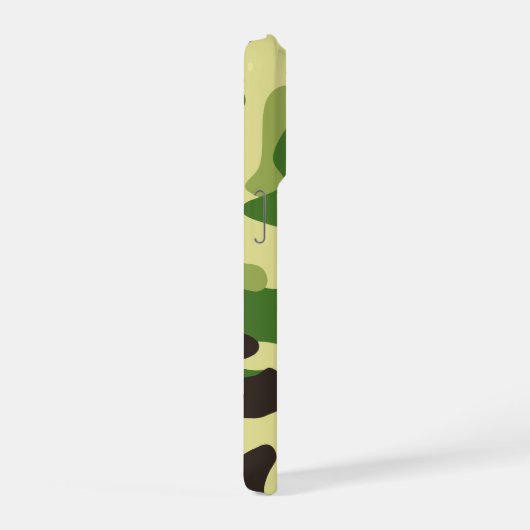 Khaki camouflagepatroon iPhone hoesje (Rechterkant)