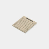 Khaki Checklist Post-it® notes 3" x 3" (Schuin)