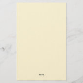 Khaki Color Professional Modern Plain Minimalist Briefpapier (Achterkant)