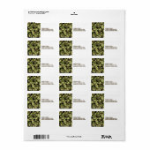 Khaki Commando Game Zelfklevende Etiketten (Full Sheet)
