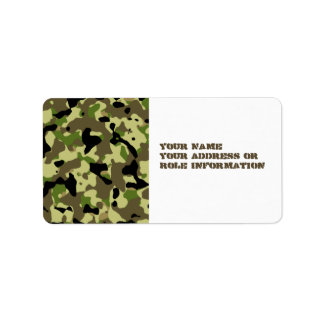 Khaki Commando Jeu Étiquettes adhésifs