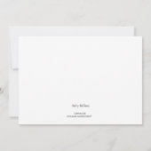 Khaki Damask-briefkaart Notitiekaartje (Achterkant)