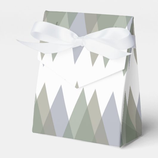Khaki-driehoeken Bedankdoosjes (Voorkant Zijde)