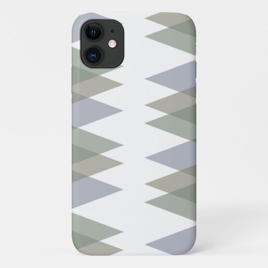 Khaki driehoeken Case-Mate iPhone case (Achterkant)