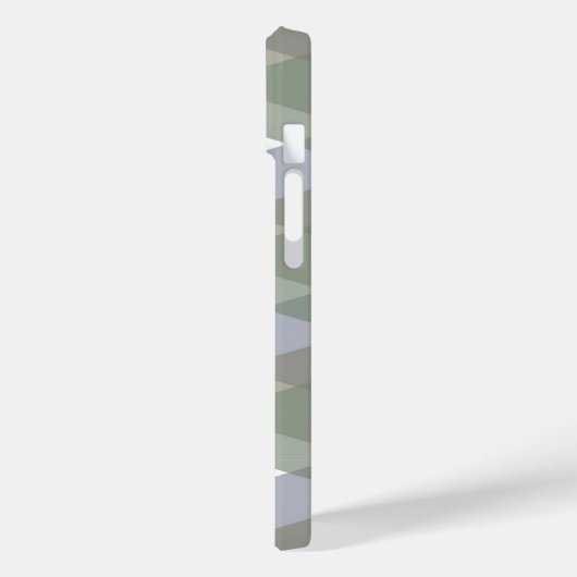 Khaki-driehoeken Case-Mate iPhone Case (Achterkant / Links)