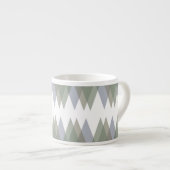 Khaki-driehoeken Espresso Kop (Voorkant rechts)