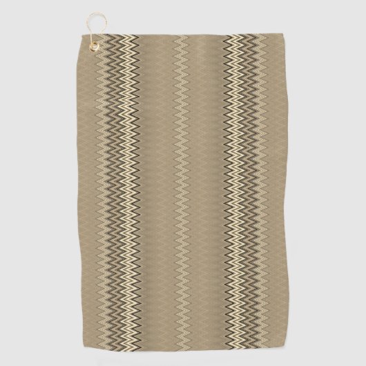 Khaki Golfhanddoek (Voorkant)
