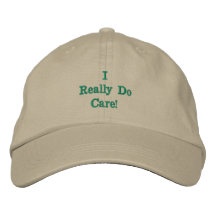 Khaki/Groen 'I Really Do Care"