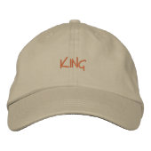 Khaki King L'Élégant Casquette Brodé (Devant)