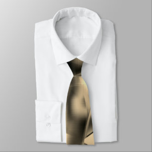 Khaki of beige vormen, met toontonen stropdas