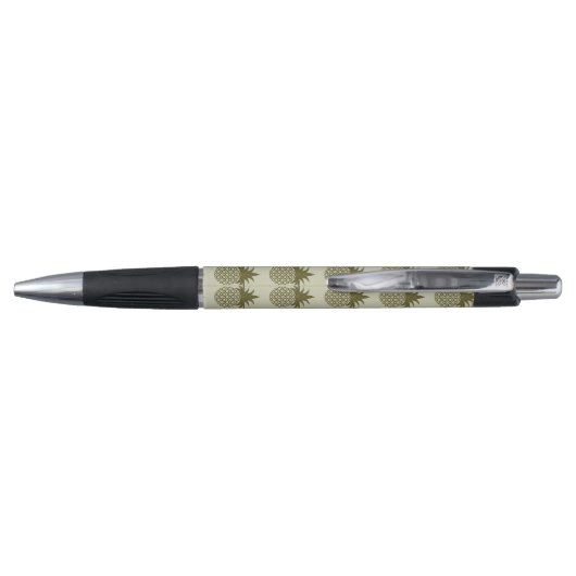 Khaki Pineapple Pattern Pen (Achterkant)