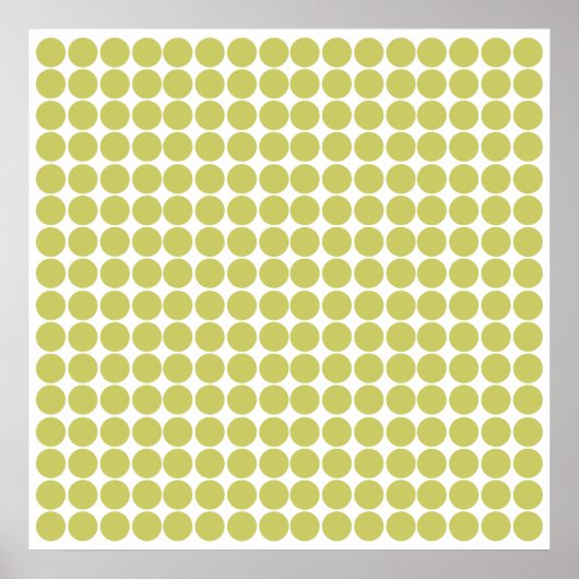 Khaki Safari Dot Poster (Voorkant)