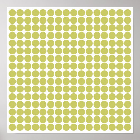Khaki Safari Dot Poster (Voorkant)