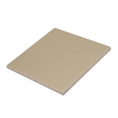 Khaki Solid Color Tegeltje (Zijkant)